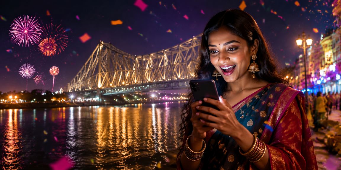 Mobile user browsing 3xx promotions in Kolkata